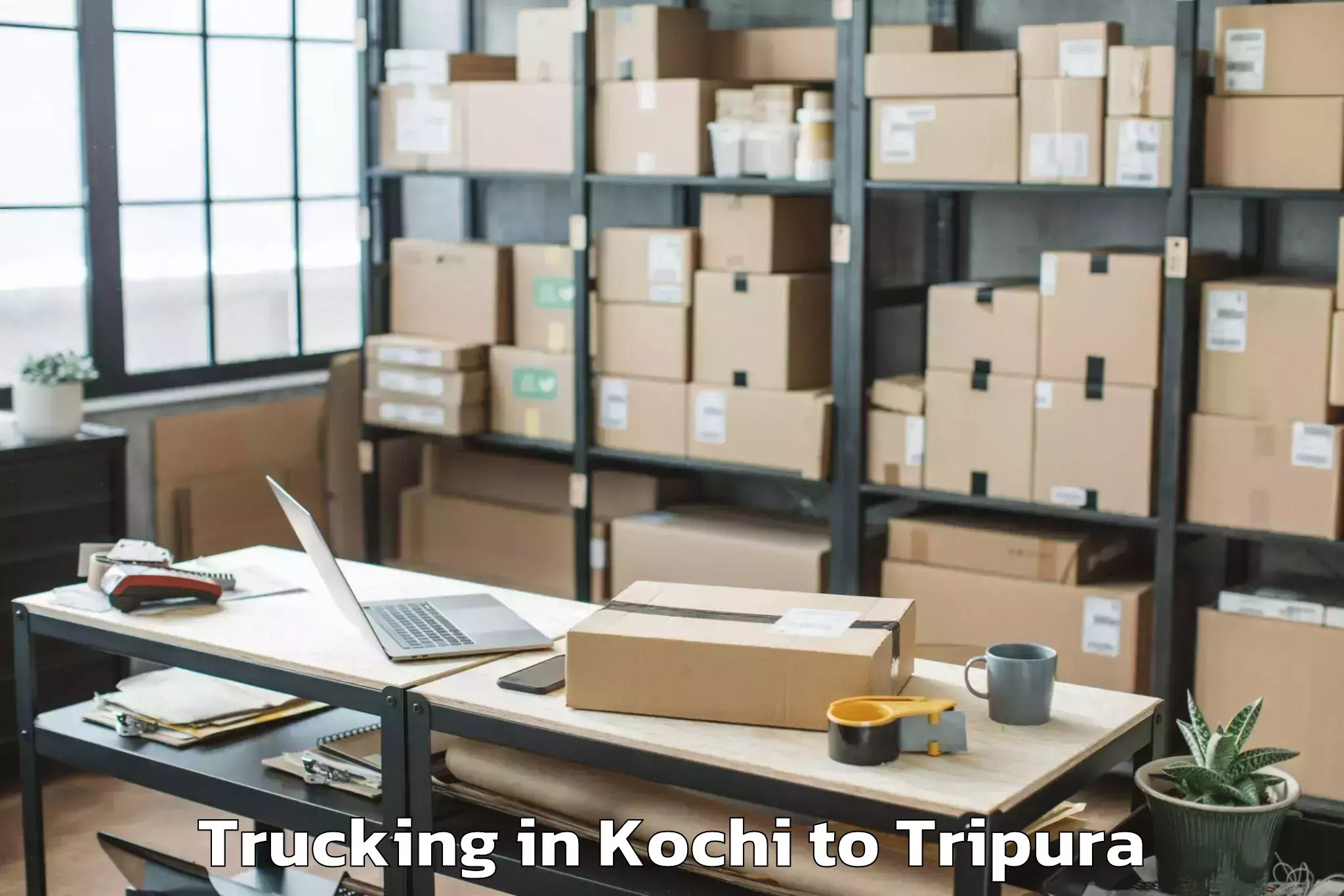 Quality Kochi to Ambassa Trucking